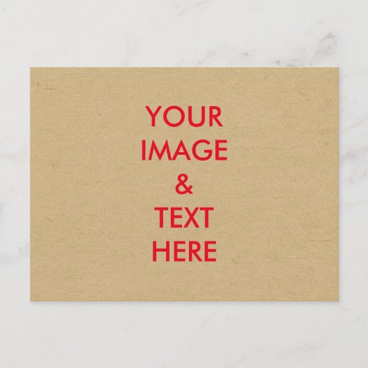 パーソナライズされたカスタムYour Own写真はがき ポストカード (正面)