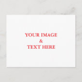 パーソナライズされたカスタムYour Own写真はがき ポストカード (正面)