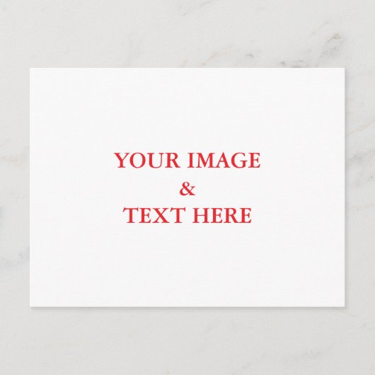 パーソナライズされたカスタムYour Own写真はがき ポストカード (正面)