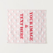 パーソナライズされたカスタムYour Own写真&文字タペストリー タペストリー (正面(横))