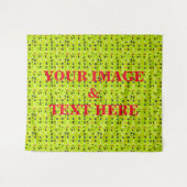 パーソナライズされたカスタムYour Own写真&文字タペストリー タペストリー (正面(横))