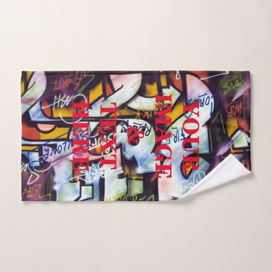 パーソナライズされたカスタムYour Own写真&文字ハンドトウ ハンドタオル (ハンドタオル)