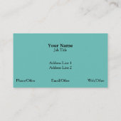 パーソナライズされたカスタムYour Own Black & Green 名刺 (裏面)