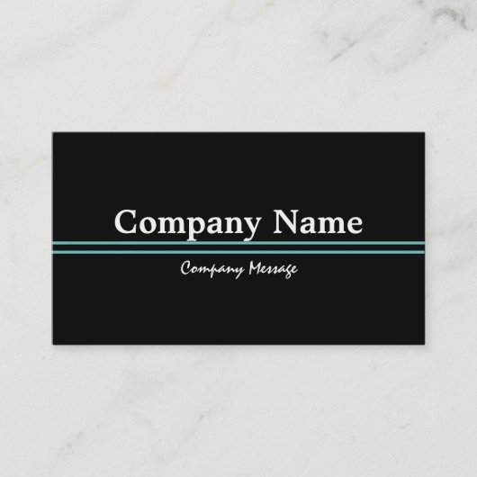 パーソナライズされたカスタムYour Own Black & Green 名刺 (正面)