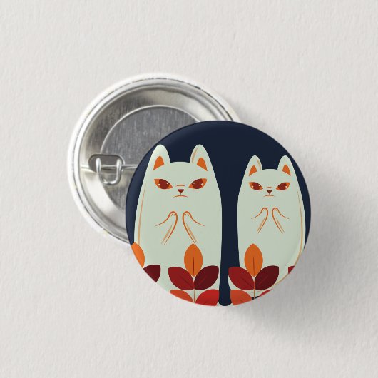 パーソナライズされたカスタムYour Own Halloweenフォト文字 缶バッジ (正面&裏面)