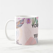 パーソナライズされたカスタムYour Own Photo抽象芸術アート コーヒーマグカップ (左)