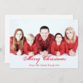 パーソナライズされたカスタムYour Own Photo Christmas シーズンカード (正面/裏面)