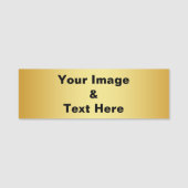 パーソナライズされたカスタムYour Own Photo Nameタグ 名札 (正面)