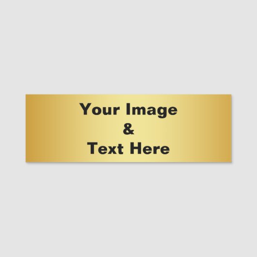 パーソナライズされたカスタムYour Own Photo Nameタグ 名札 (正面)