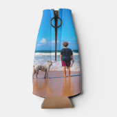 パーソナライズされたカスタムYour Pet Photoボトルクール ボトルクーラー (裏面)