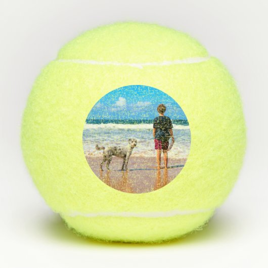 パーソナライズされたカスタムYour Pet Photo Tennis Balls テニスボール (正面)
