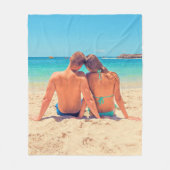 パーソナライズされたカスタムYour Photoフリースブランケット フリースブランケット (正面)