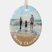 パーソナライズされたカスタムYour Photo Christmas Ornament セラミックオーナメント (右)