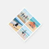 パーソナライズされたカスタムYour Photo Collage Napkins スタンダードカクテルナプキン (角)
