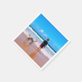 パーソナライズされたカスタムYour Photo Napkins スタンダードカクテルナプキン (角)