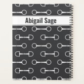 パーソナライズされたカタツムリ プランナー手帳 (裏面)