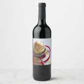 パーソナライズされたカップケーキ ワインラベル (正面)