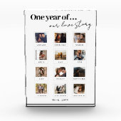 パーソナライズされたカップルモダンフォトラブストーリー フォトブロック (正面)