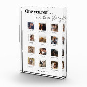 パーソナライズされたカップルモダンフォトラブストーリー フォトブロック (右)