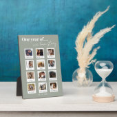 パーソナライズされたカップルモダンフォトラブストーリー フォトプラーク (側面)