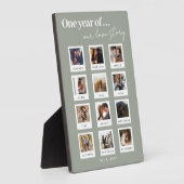 パーソナライズされたカップルモダンフォトラブストーリー フォトプラーク (側面)