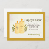 パーソナライズされたカトリック復活祭はがき シーズンポストカード (正面/裏面)