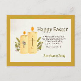 パーソナライズされたカトリック復活祭はがき シーズンポストカード