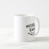 パーソナライズされたカフェ コーヒーマグカップ (正面右)