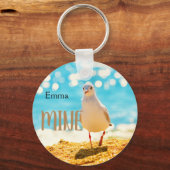パーソナライズされたカモメで キーホルダー (正面)