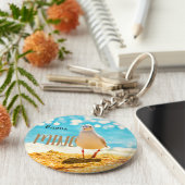 パーソナライズされたカモメで キーホルダー (側面)