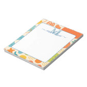 パーソナライズされたカラスプラッシュ抽象芸術メモ帳 ノートパッド (回転)