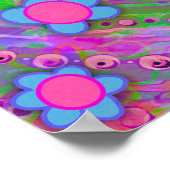 パーソナライズされたカラフルお洒落Purple Classroom ポスター (角)