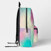 パーソナライズされたカラフルかわいらしモダンガーリーRabow プリントバックパック (左)