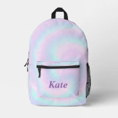 パーソナライズされたカラフルかわいらしモダンガーリーRabow プリントバックパック (正面)