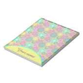 パーソナライズされたカラフルなマンダラ ノートパッド (回転)