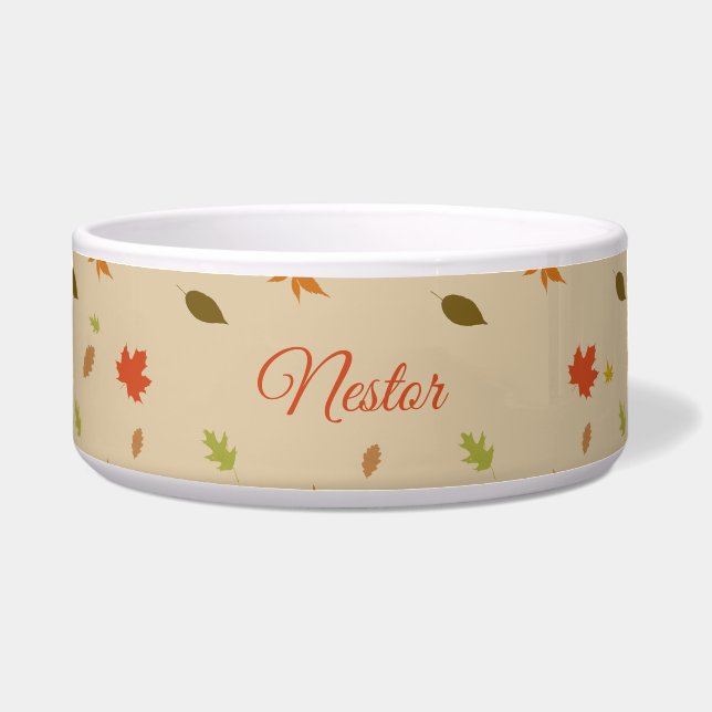 パーソナライズされたカラフルな紅葉 ボウル (正面)