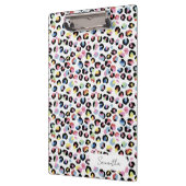 パーソナライズされたカラフルアニマルプリント クリップボード (左)