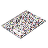 パーソナライズされたカラフルアニマルプリント ノートブック (左側)