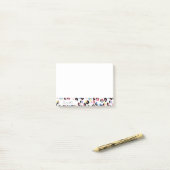 パーソナライズされたカラフルアニマルプリント ポストイット (デスク上)