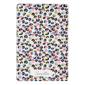 パーソナライズされたカラフルアニマルプリント ミニクリップボード (裏面)