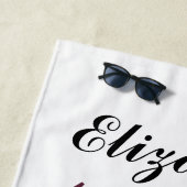 パーソナライズされたカラフルアートジカ ビーチタオル (インサイチュ)