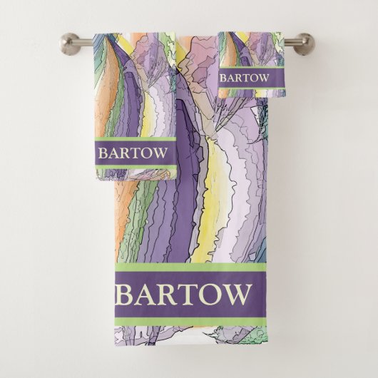 パーソナライズされたカラフルタオル バスタオルセット (インサイチュ)