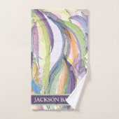 パーソナライズされたカラフルタオル バスタオルセット (ハンドタオル)