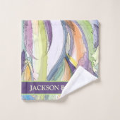 パーソナライズされたカラフルタオル バスタオルセット (ウォッシュタオル)