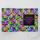 パーソナライズされたカラフルドラゴン誕生日 カード (内部)