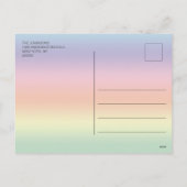 パーソナライズされたカラフルハッピーイースター | フォト シーズンポストカード (裏面)