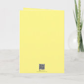 パーソナライズされたカラフルフローラ黄色が良くなる カード (裏面)