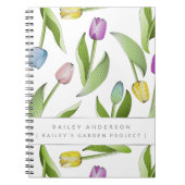 パーソナライズされたカラフルモダン口 ノートブック (正面)