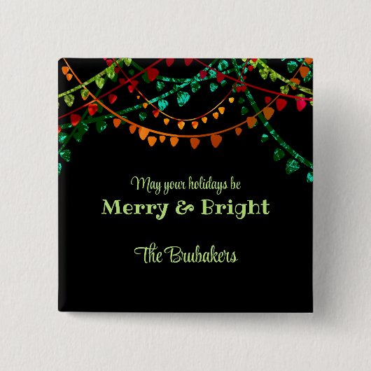 パーソナライズされたカラフルユニーク聖降誕祭 缶バッジ (正面)