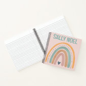 パーソナライズされたカラフルレインボー ノートブック (内部)
